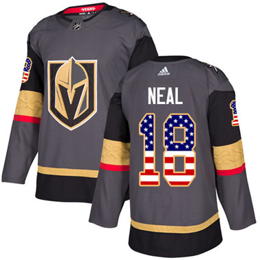 Adidas Golden Knights #18 James Neal Grey Home Authentic USA Flag Stitched Youth NHL Jersey Adidas Golden Knights #18 James Neal Grey Home Authentic USA Flag Stitched Youth NHL Jersey
