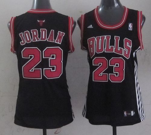 Bulls #23 Michael Jordan Black Fashion Women's Stitched NBA Jersey Bulls #23 Michael Jordan Black Fashion Women's Stitched NBA Jersey