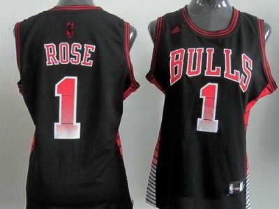 Women Chicago Bulls 1 Derrick Rose Black Vibe Fashion Revolution 30 Swingman Jerseys Women Chicago Bulls 1 Derrick Rose Black Vibe Fashion Revolution 30 Swingman Jerseys