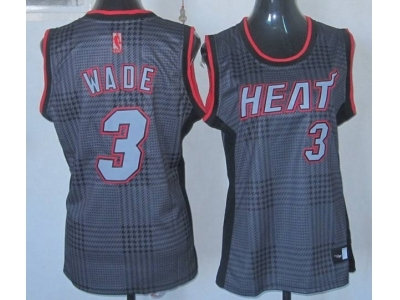 women nba miami heat #3 wade black