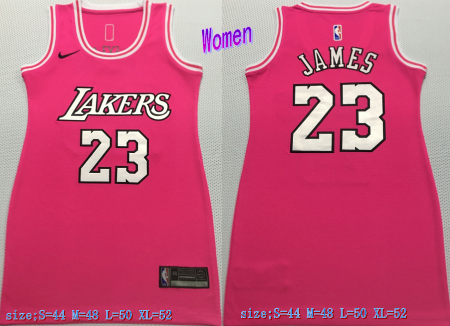 Women Lakers 23 LeBron James Pink Women Nike Swingman Jersey Women Lakers 23 LeBron James Pink Women Nike Swingman Jersey