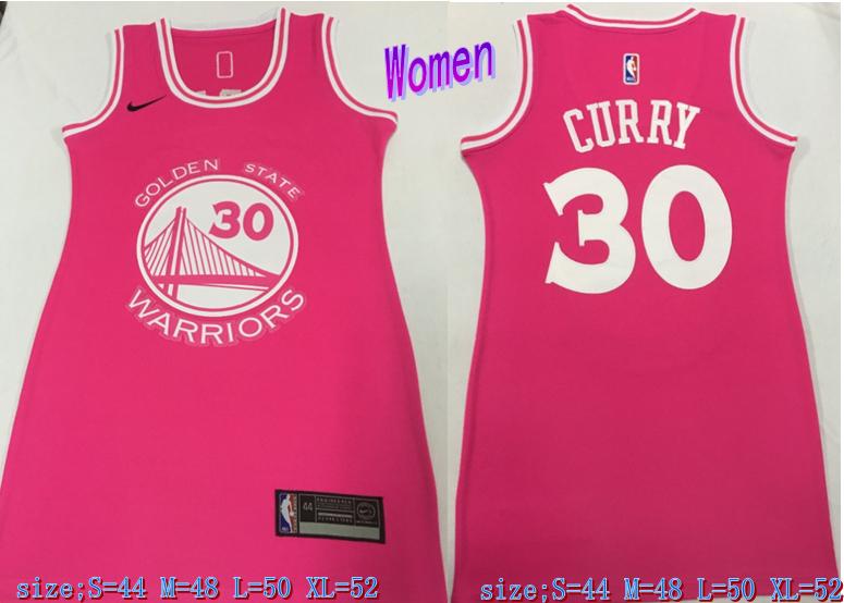 Women Warriors 30 Stephen Curry Pink Women Nike Swingman Jersey Women Warriors 30 Stephen Curry Pink Women Nike Swingman Jersey