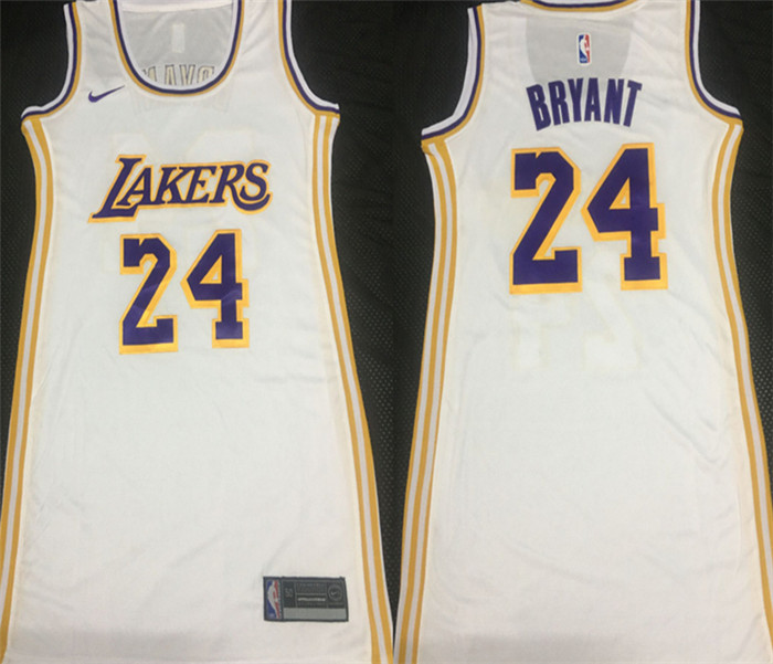 Women Lakers 24 Kobe Bryant White Women Nike Swingman Jersey Women Lakers 24 Kobe Bryant White Women Nike Swingman Jersey