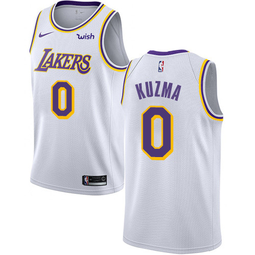 Lakers #0 Kyle Kuzma White Women's Basketball Swingman Association Edition Jersey Lakers #0 Kyle Kuzma White Women's Basketball Swingman Association Edition Jersey