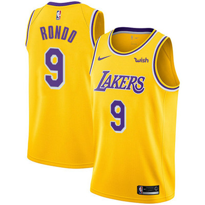 Nike Lakers #9 Rajon Rondo Gold Women's NBA Swingman Icon Edition Jersey Nike Lakers #9 Rajon Rondo Gold Women's NBA Swingman Icon Edition Jersey