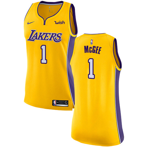 Nike Lakers #1 JaVale McGee Gold Women's NBA Swingman Icon Edition Jersey Nike Lakers #1 JaVale McGee Gold Women's NBA Swingman Icon Edition Jersey