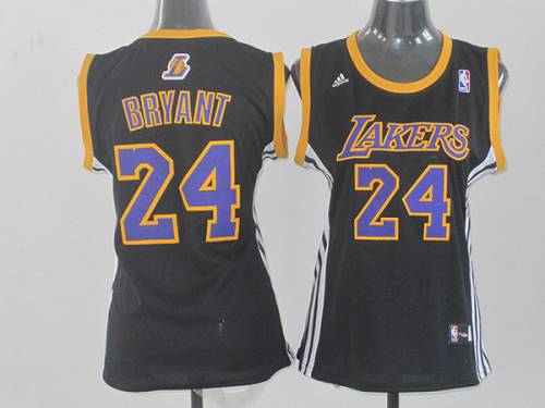 Lakers #24 Kobe Bryant Black Fashion Women's Stitched NBA Jersey Lakers #24 Kobe Bryant Black Fashion Women's Stitched NBA Jersey