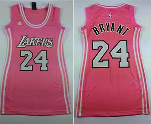 Lakers #24 Kobe Bryant Pink Women's Dress Stitched NBA Jersey Lakers #24 Kobe Bryant Pink Women's Dress Stitched NBA Jersey