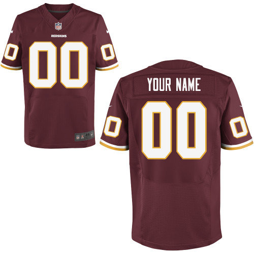 Men's Nike Washington Redskins Customized Elite Team Color Jerseys