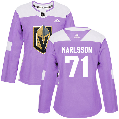 Adidas Golden Knights #71 William Karlsson Purple Authentic Fights Cancer Women's Stitched NHL Jersey Adidas Golden Knights #71 William Karlsson Purple Authentic Fights Cancer Women's Stitched NHL Jersey