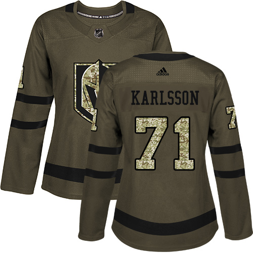 Adidas Golden Knights #71 William Karlsson Green Salute to Service Women's Stitched NHL Jersey Adidas Golden Knights #71 William Karlsson Green Salute to Service Women's Stitched NHL Jersey
