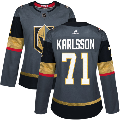 Adidas Golden Knights #71 William Karlsson Grey Home Authentic Women's Stitched NHL Jersey Adidas Golden Knights #71 William Karlsson Grey Home Authentic Women's Stitched NHL Jersey
