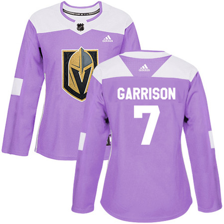 Adidas Golden Knights #7 Jason Garrison Purple Authentic Fights Cancer Women's Stitched NHL Jersey Adidas Golden Knights #7 Jason Garrison Purple Authentic Fights Cancer Women's Stitched NHL Jersey