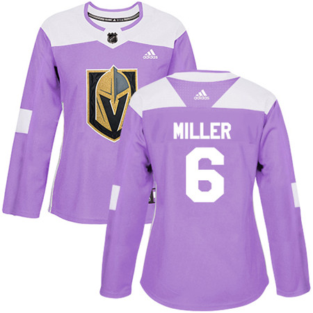 Adidas Golden Knights #6 Colin Miller Purple Authentic Fights Cancer Women's Stitched NHL Jersey Adidas Golden Knights #6 Colin Miller Purple Authentic Fights Cancer Women's Stitched NHL Jersey