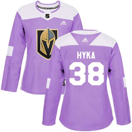 Adidas Golden Knights #38 Tomas Hyka Purple Authentic Fights Cancer Women's Stitched NHL Jersey Adidas Golden Knights #38 Tomas Hyka Purple Authentic Fights Cancer Women's Stitched NHL Jersey