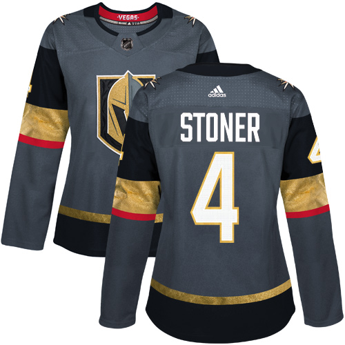 Adidas Golden Knights #4 Clayton Stoner Grey Home Authentic Women's Stitched NHL Jersey Adidas Golden Knights #4 Clayton Stoner Grey Home Authentic Women's Stitched NHL Jersey