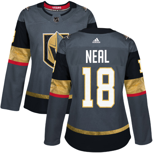 Adidas Golden Knights #18 James Neal Grey Home Authentic Women's Stitched NHL Jersey Adidas Golden Knights #18 James Neal Grey Home Authentic Women's Stitched NHL Jersey