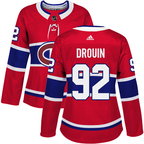 Adidas Canadiens #92 Jonathan Drouin Red Home Authentic Women's Stitched NHL Jersey Adidas Canadiens #92 Jonathan Drouin Red Home Authentic Women's Stitched NHL Jersey