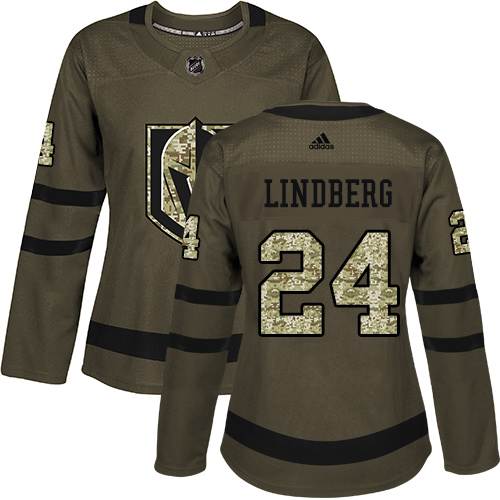 Adidas Golden Knights #24 Oscar Lindberg Green Salute to Service Women's Stitched NHL Jersey Adidas Golden Knights #24 Oscar Lindberg Green Salute to Service Women's Stitched NHL Jersey