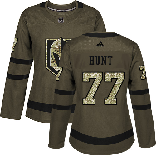 Adidas Golden Knights #77 Brad Hunt Green Salute to Service Women's Stitched NHL Jersey Adidas Golden Knights #77 Brad Hunt Green Salute to Service Women's Stitched NHL Jersey