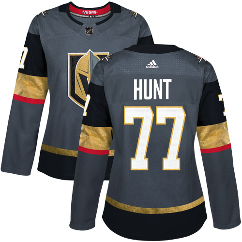 Adidas Golden Knights #77 Brad Hunt Grey Home Authentic Women's Stitched NHL Jersey Adidas Golden Knights #77 Brad Hunt Grey Home Authentic Women's Stitched NHL Jersey