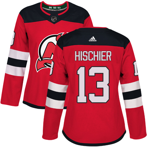 Adidas Devils #13 Nico Hischier Red Home Authentic Women's Stitched NHL Jersey Adidas Devils #13 Nico Hischier Red Home Authentic Women's Stitched NHL Jersey