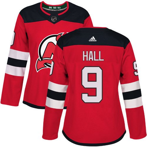 Adidas Devils #9 Taylor Hall Red Home Authentic Women's Stitched NHL Jersey Adidas Devils #9 Taylor Hall Red Home Authentic Women's Stitched NHL Jersey