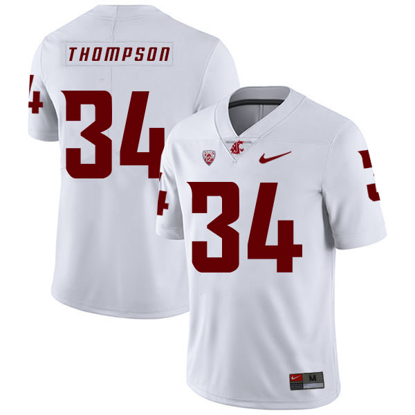 Washington State Cougars 34 Jalen Thompson White College Football Jersey Washington State Cougars 34 Jalen Thompson White College Football Jersey
