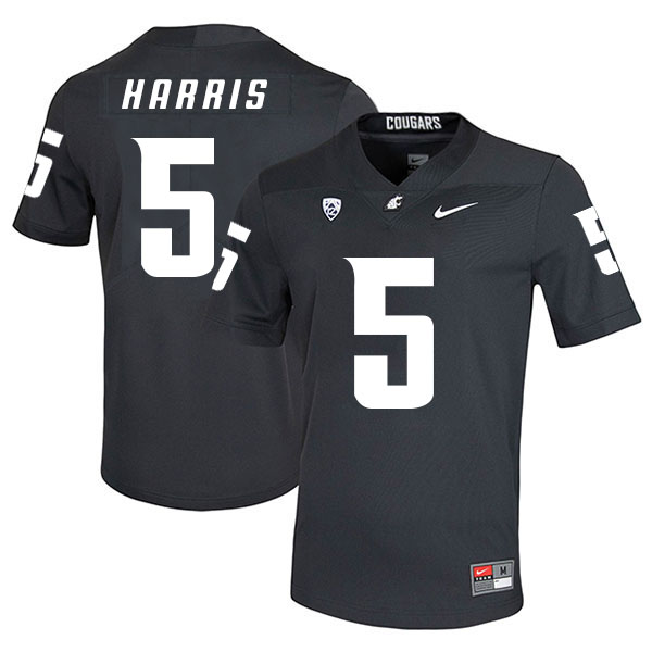Washington State Cougars 5 Travell Harris Black College Football Jersey Washington State Cougars 5 Travell Harris Black College Football Jersey