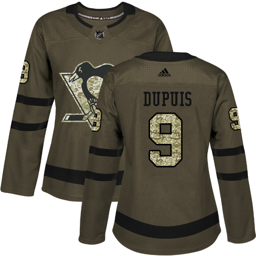 Adidas Penguins #9 Pascal Dupuis Green Salute to Service Women's Stitched NHL Jersey Adidas Penguins #9 Pascal Dupuis Green Salute to Service Women's Stitched NHL Jersey