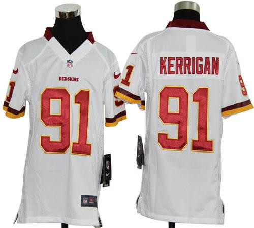 Nike Redskins #91 Ryan Kerrigan White Youth Stitched NFL Elite Jersey Nike Redskins #91 Ryan Kerrigan White Youth Stitched NFL Elite Jersey