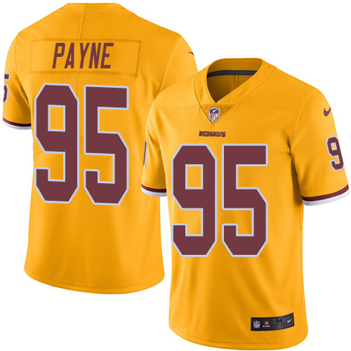 Nike Redskins #95 Da'Ron Payne Gold Youth Stitched NFL Limited Rush Jersey Nike Redskins #95 Da'Ron Payne Gold Youth Stitched NFL Limited Rush Jersey