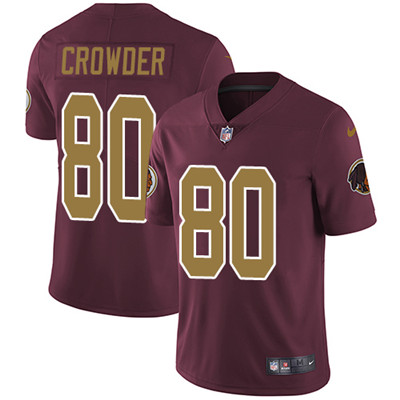 Nike Redskins #80 Jamison Crowder Burgundy Red Alternate Youth Stitched NFL Vapor Untouchable Limited Jersey Nike Redskins #80 Jamison Crowder Burgundy Red Alternate Youth Stitched NFL Vapor Untouchable Limited Jersey
