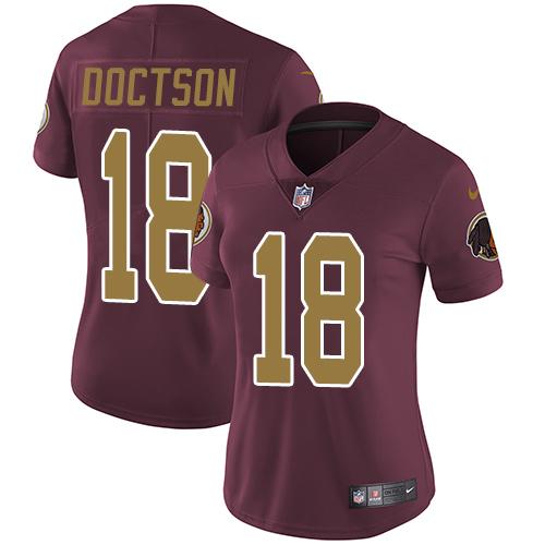 Nike Redskins #18 Josh Doctson Burgundy Red Alternate Women's Stitched NFL Vapor Untouchable Limited Jersey Nike Redskins #18 Josh Doctson Burgundy Red Alternate Women's Stitched NFL Vapor Untouchable Limited Jersey