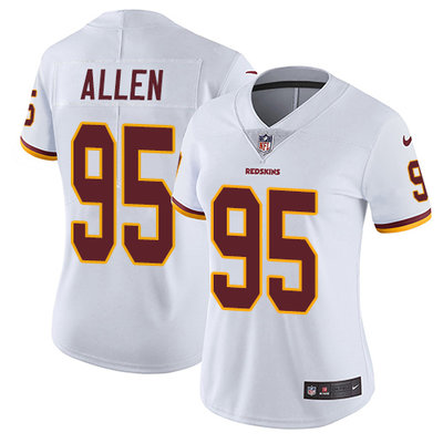 Nike Redskins #95 Jonathan Allen White Women's Stitched NFL Vapor Untouchable Limited Jersey Nike Redskins #95 Jonathan Allen White Women's Stitched NFL Vapor Untouchable Limited Jersey