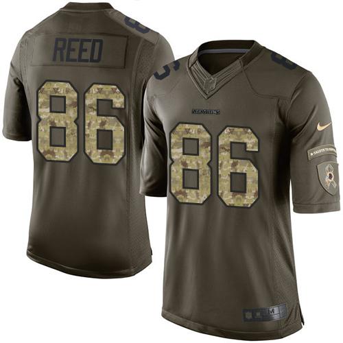 Nike Redskins #86 Jordan Reed Green Youth Stitched NFL Limited Salute to Service Jersey Nike Redskins #86 Jordan Reed Green Youth Stitched NFL Limited Salute to Service Jersey