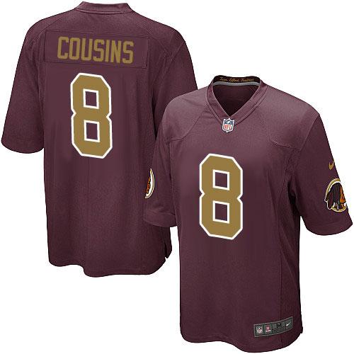 Nike Redskins #8 Kirk Cousins Burgundy Red Alternate Youth Stitched NFL Elite Jersey Nike Redskins #8 Kirk Cousins Burgundy Red Alternate Youth Stitched NFL Elite Jersey