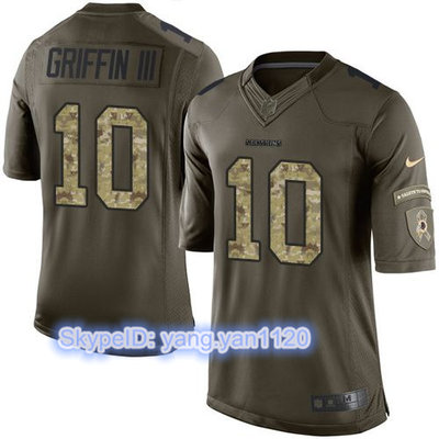 Nike Redskins #10 Robert Griffin III Green Youth Stitched NFL Limited Salute to Service Jersey