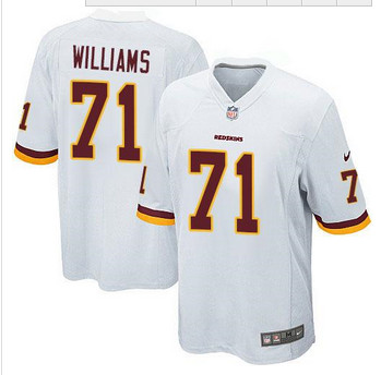 Youth NEW Washington Redskins #71 Trent Williams White Stitched NFL Elite Jersey