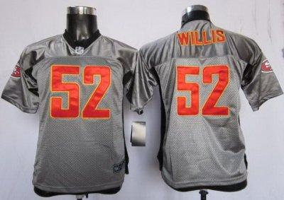 Youth NEW Washington Redskins #52 Patrick Willis Grey Shadow NFL Jerseys