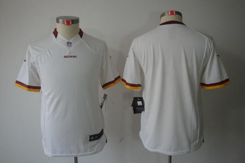 Youth NEW NFL Washington Redskins Blank White Jerseys