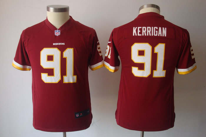 Youth Nike NFL Washington Redskins 91 Ryan Kerrigan Red Jerseys