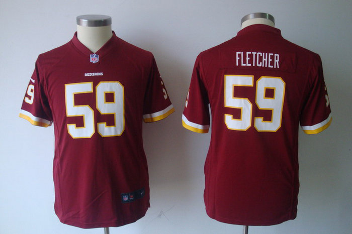 Youth Nike Washington Redskins 59 London Fletcher Red Jerseys