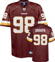 Kid Washington Redskins 98Brian Orakpo Burgandy red