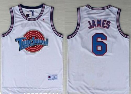 Space Jam Tune Squad #6 James White Stitched Basketball Jersey Space Jam Tune Squad #6 James White Stitched Basketball Jersey