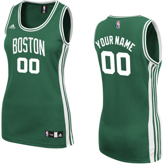 adidas Boston Celtics Women's Custom Replica Road Jersey adidas Boston Celtics Women's Custom Replica Road Jersey