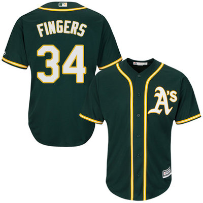 Athletics #34 Rollie Fingers Green Cool Base Stitched Youth MLB Jersey Athletics #34 Rollie Fingers Green Cool Base Stitched Youth MLB Jersey