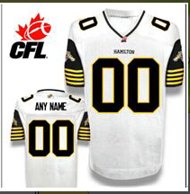 Hamilton TiCats Customized White jerseys (CFL)