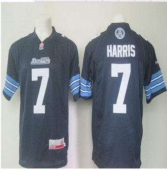 Toronto Argonauts #7 Trevor Harris Navy Blue Stitched CFL Jersey