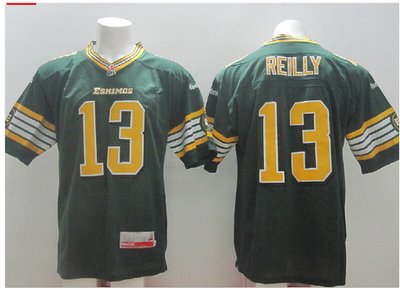 CFLS REILLY #13 green Eskimo jerseys